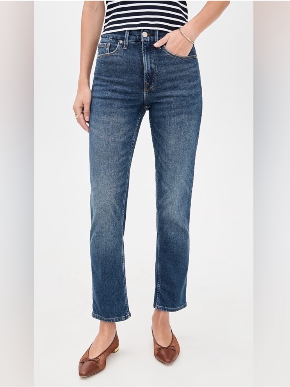 Good American Good Icon Cropped
Straight Ankle Jeans | Size 6/28